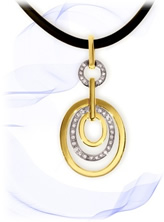 gold and diamond pendant necklace